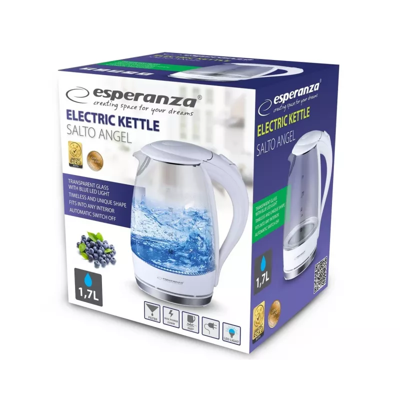 Esperanza Ekk011w Wasserkocher Salto Angel 1,7 L Ekk011w