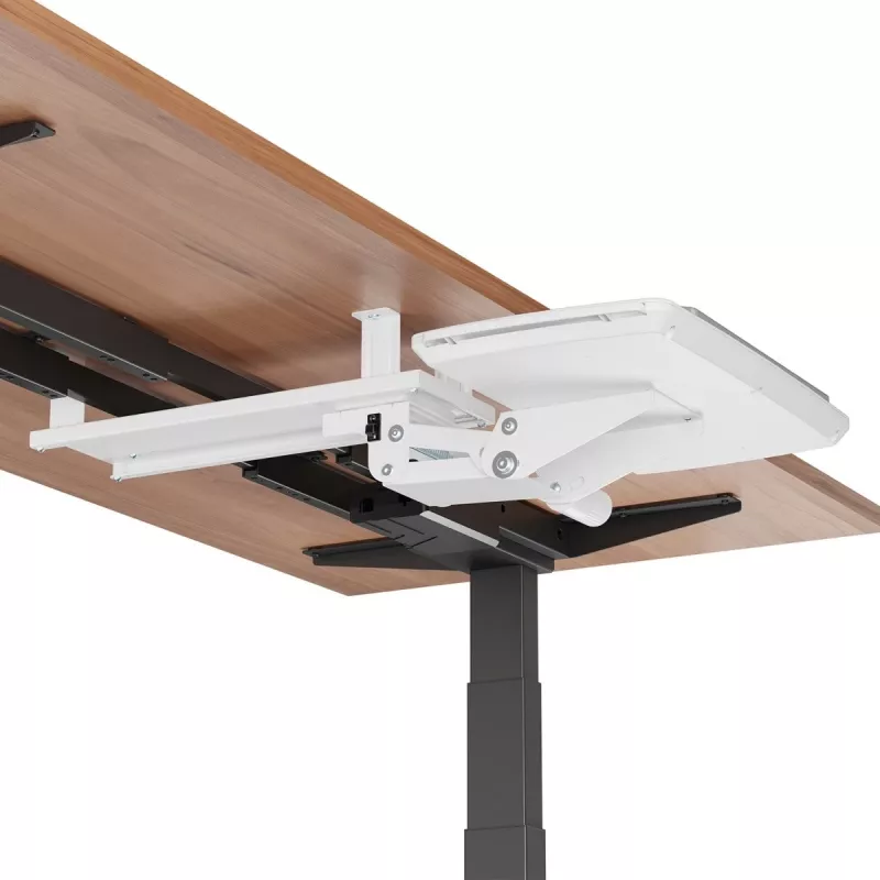 Tastaturhalterung MACLEAN MC-156 W — verstellbare Untertisch-Ablage, max. Belastung 5 kg
