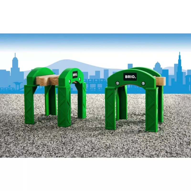 BRIO 33253 Stützfüße grün, 2 Stk.