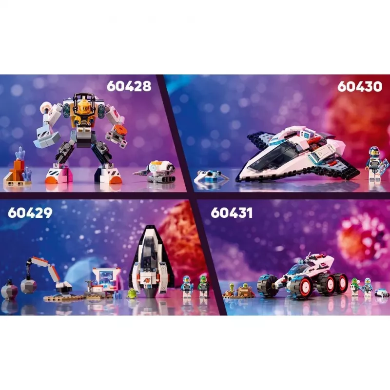 LEGO City Bauspielzeug Raumschiff 60430 — 240 Teile, 1 Minifigur, ab 6 Jahren, 170×220×40 mm