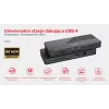 Dockingstation UNITEK D1079A USB4 kabelgebunden Schwarz 100W Power Delivery