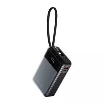 Tragbare Powerbank Vention FHYB0 20000mAh 65W, 2× USB-C, 1× USB-A, schwarz