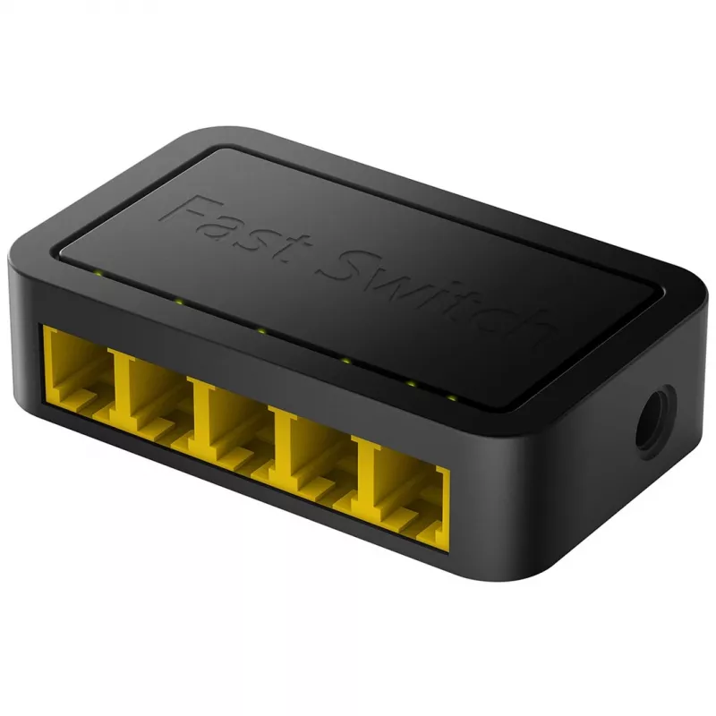 Netzwerk-Switch Cudy FS105D — 5-Port Fast Ethernet 10/100, 1 Gbit/s Switching, schwarz