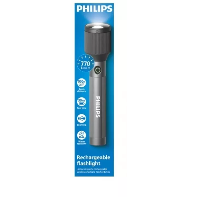 Taschenlampe Philips Wiederaufladbar USB-C 770 lm 3000 mAh