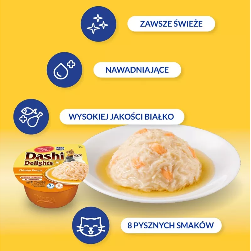 INABA Dashi Delights Chicken in broth - Katzenleckerli - 70g