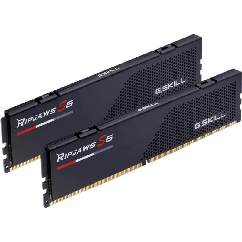 DIMM 64 GB DDR5-6000 (2x 32 GB) Dual-Kit, Arbeitsspeicher schwarz, F5-6000J3238G32GX2-RS5K, Ripjaws S5, INTEL XMP