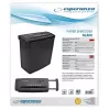 Esperanza EN101 Aktenvernichter Streifenschnitt 22 cm Schwarz