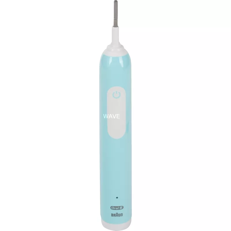 Oral-B Pro 1 Cross Action Caribbean Blue mit Reiseetui, Elektrische Zahnbürste blau