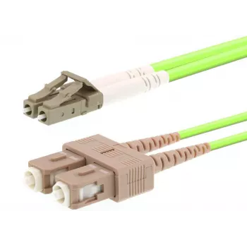 LOGON InfiniBand/Glasfaserkabel 1 m OM5 LC–SC, 50 µm, Vollduplex, hellgrün