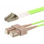 LOGON InfiniBand/Glasfaserkabel 1 m OM5 LC–SC, 50 µm, Vollduplex, hellgrün