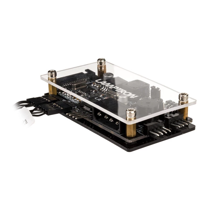 Lamptron TC20 PCI-Lüfter- und RGB-LED-Controller, schwarz – PCI-Steckplatz montierter Lüfter/LED-Hub