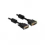 DVI-I-Kabel DeLOCK 83108 3 m Schwarz