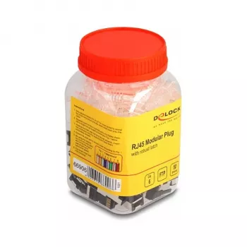 DeLOCK RJ45 Modularstecker Cat.6 50 Stück Set mit robustem Rasthebel