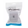 LANBERG Aufputzdose RJ-45 Cat6 OU6-0002-W weiß, 2 Buchsen, 30×54×57 mm