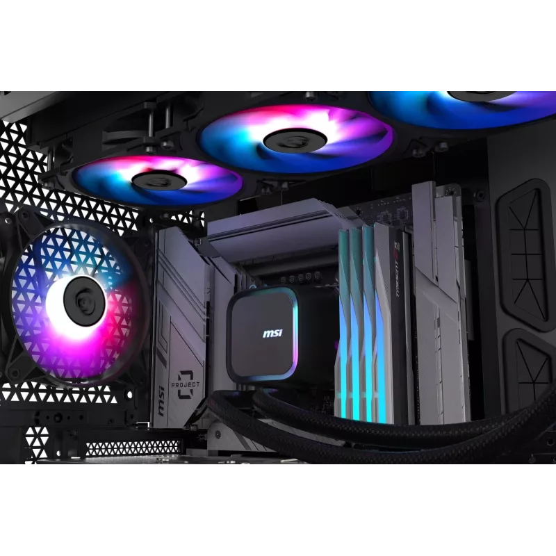 MSI MAG Coreliquid A13 360 Mainboard, Prozessor All-in-One-Flüssigkeitskühler 12 cm Schwarz 1 Stück