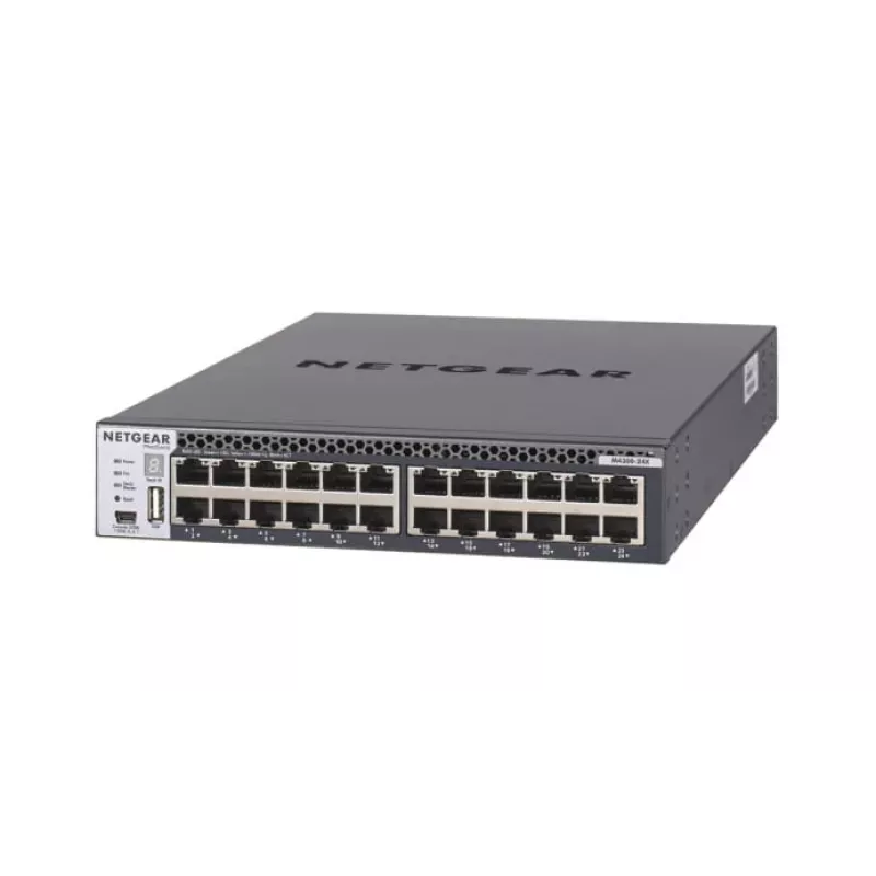 NETGEAR M4300-24X Managed L3 10G Ethernet (100/1000/10000) 1U Schwarz