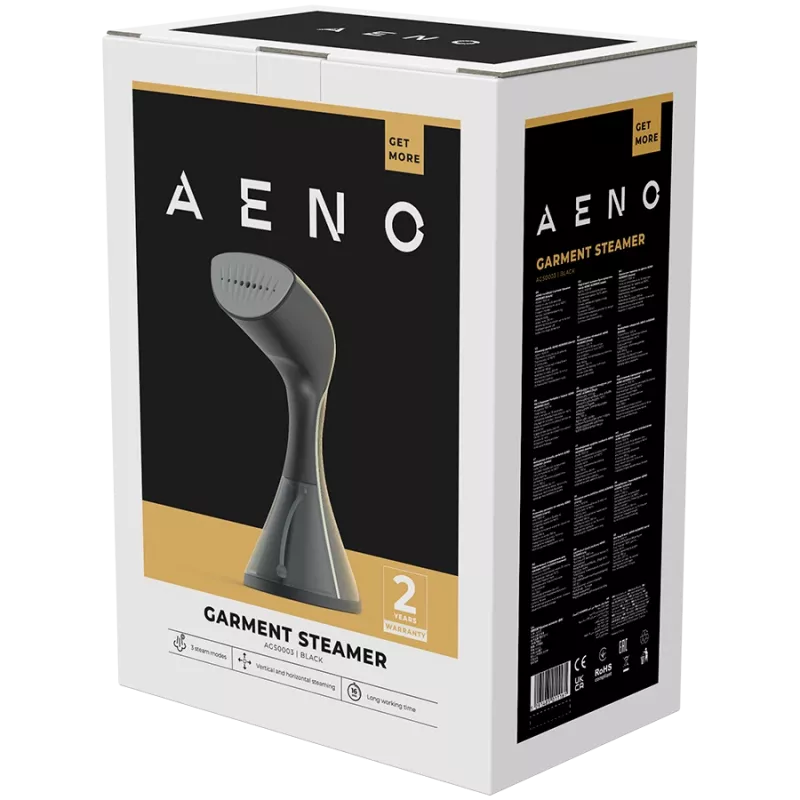 AENO Hand-Dampfglätter GS3, 1500 W, abnehmbarer Wassertank, 3 Dampfmodi