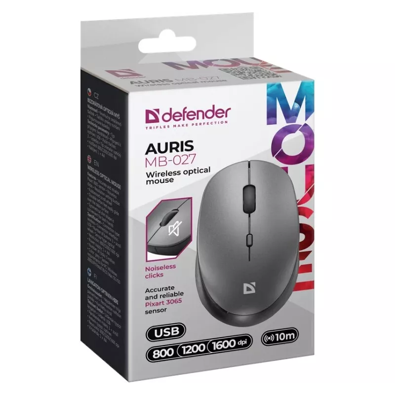 Kabellose Maus DEFENDER AURIS MB-027 Schnittstelle