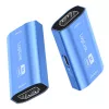 HDMI-Repeater, 20m, 8K 60Hz, HDCP 2.3, Alu, Blau