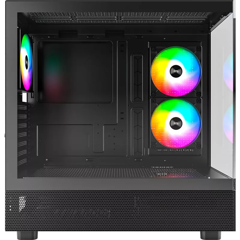 Montech XR Midi-Tower, gehärtetes Glas – schwarz