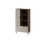 Bücherregal Cama Meble ALMERA Cama 4, Nussbaum/Cashmere, 90×42×165 cm