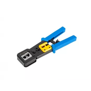 Crimpwerkzeug LANBERG NT-0204 für RJ-45-Stecker, Schwarz/Blau, 272×110,5×30 mm, 140 g