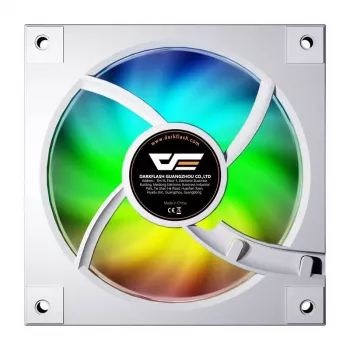 Kühlungslüfter Darkflash DM20 Weiß 120mm 3‑Pin für PC-Gehäuse und CPU-Kühlung