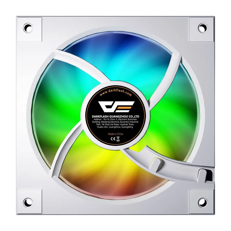 Kühlungslüfter Darkflash DM20 Weiß 120mm 3‑Pin für PC-Gehäuse und CPU-Kühlung