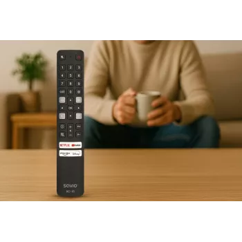 SAVIO Universal-Fernbedienung RC-15 für TCL SMART TV, IR Wireless, schwarz, Reichweite 10 m