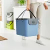 Plastik-Aufbewahrungsbox rotho Albula 40 L rechteckig, blau, 40 L Fassungsvermögen, Aufhängeloch, 400×358×340 mm