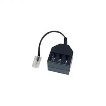 Helos - Telefonadapter - RJ-11 (M) auf TAE-NFN (W) - 10 cm - Schwarz
