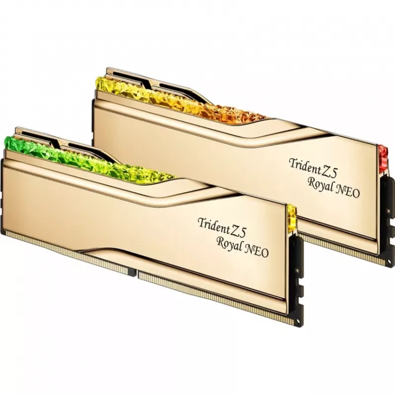 DIMM 32 GB DDR5-6400 (2x 16 GB) Dual-Kit, Arbeitsspeicher gold, F5-6400J3039G16GX2-TR5NG, Trident Z5 Royal Neo, AMD EXPO