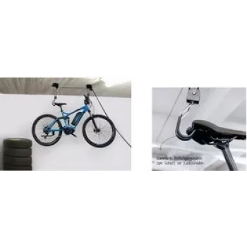 Fahrradlift FISCHER PROFIPLUS — Tragfähigkeit 57 kg, schwarz