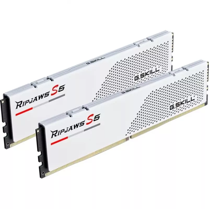 DIMM 96 GB DDR5-6000 (2x 48 GB) Dual-Kit, Arbeitsspeicher Weiß, F5-6000J3036F48GX2-RS5W, Ripjaws S5, INTEL XMP