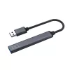 USB-Hub SAVIO AK-70, 7-Port USB 3.0, 4 nutzbare Ports, USB Typ-A Host, 5 Gbit/s Übertragung, Garantie 2 Jahre