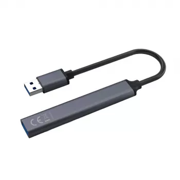 USB-Hub SAVIO AK-70, 7-Port USB 3.0, 4 nutzbare Ports, USB Typ-A Host, 5 Gbit/s Übertragung, Garantie 2 Jahre