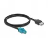 Kabel HSD Z Buchse auf USB 2.0 Typ-A Buchse 1 m DeLOCK 90502