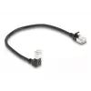 Netzwerkkabel DeLOCK RJ45 Cat.6A 0,25 m Schwarz
