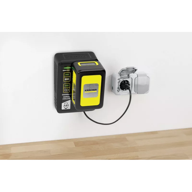 Akku- und Ladegerät-Set Kärcher 2.445-063.0, Universal 18V 5000mAh, Gelb/Schwarz
