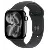 Watch Series 11 GPS 46mm Jet Black Aluminium Case mit Black Sport Band – S/M