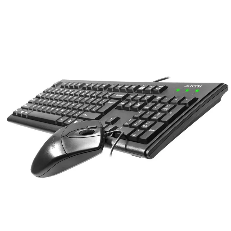 A4Tech KM-72620D - Tastatur-Maus-Set - USB - US - Schwarz