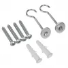 Maclean MC-923 Set aus 2 Halterungen für Projektionsleinwände, max. Traglast 25 kg (für das Set), Stahl