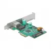 PCI Express x1-Karte DeLOCK RTL8125 2.5 Gigabit LAN PoE+