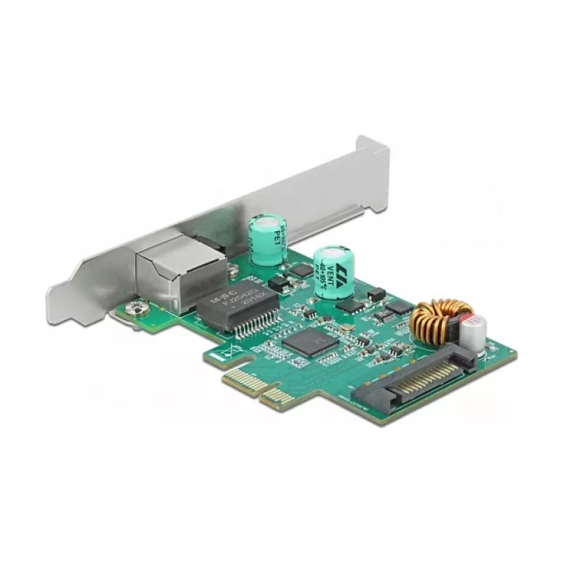 PCI Express x1-Karte DeLOCK RTL8125 2.5 Gigabit LAN PoE+