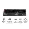 Mechanische Tastatur Keychron V6 Ultra 8K – Full-Size 100% QWERTY, Bluetooth, RGB, Schwarz