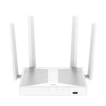 Tisch-Wireless-Router Cudy WR1300S — Dualband 2,4/5 GHz, Wi‑Fi 5, Gigabit-Ethernet, 4 LAN, USB, 4 Antennen