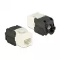 Keystone-Modul DELOCK 86266, RJ-45 auf LSA, schwarz/weiß, 16×37,8×22,5 mm
