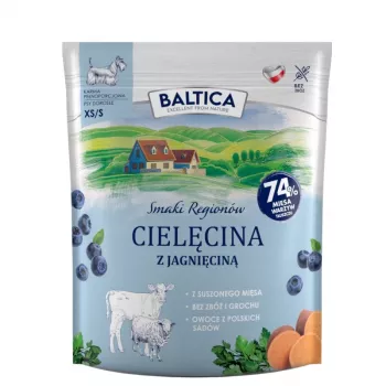 BALTICA Regionalgeschmack Kleine Rassen Kalb und Lamm - Trockenhundefutter - 1kg