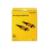 DeLOCK - HDMI-Kabel - HDMI (M) auf HDMI (M) - 50 cm - Dreifachisolierung - Schwarz, Gold - 8K-Unterstützung