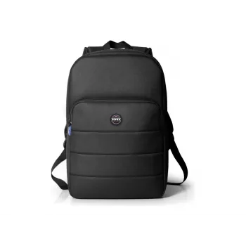 Rucksack Port Designs ECO PORTLAND II für 40,6 cm (16 Zoll) Laptops, einfarbig schwarz, 1 Fronttasche, 360 g